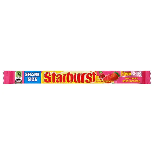 Starburst- Fave Reds Share Size 97g - Tom's Confectionery Warehouse