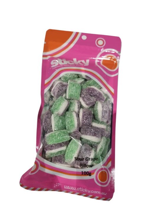 Sticky-Sour Grape Pillow 100g