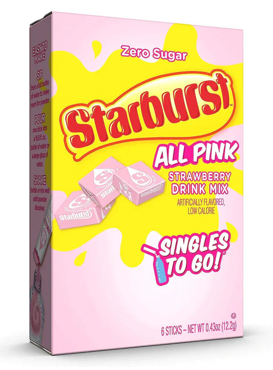 Starburst All Pink Strawberry Drink Mix 12.2g