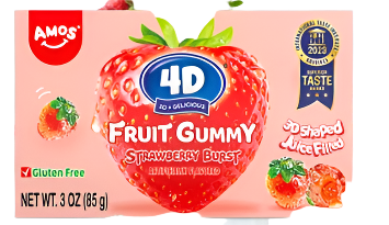 Amos 4D Strawberry Burst 85g