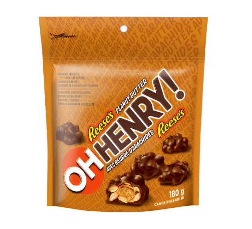 Oh Henry! Chocolate with Reeses Peanut Butter Bites 180g