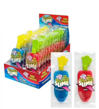 Face Twisters Sour Tongue Slime Liquid Gel Candy 40g