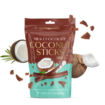 BeeMax Milk Chocolate Coconut Sticks 100g