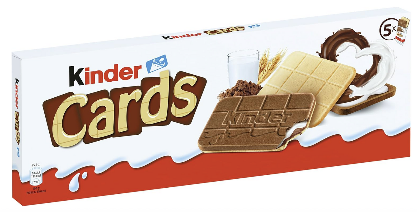 Kinder Cards 5 Pack 128g