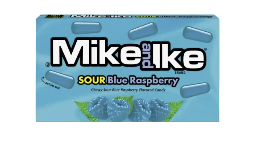 US Mike N Ike Blue Raspberry 120g