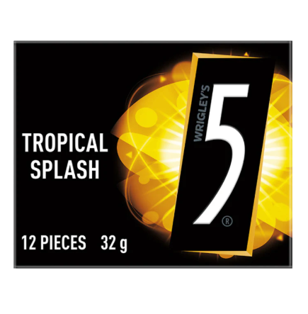 Wrigley's 5 Gum Tropical Splash 32g