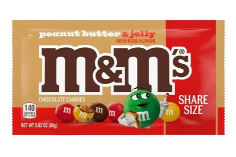 US M&M's Peanut Butter & Jelly 80g