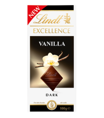 Lindt Excellence Vanilla Dark 100g - Tom's Confectionery Warehouse