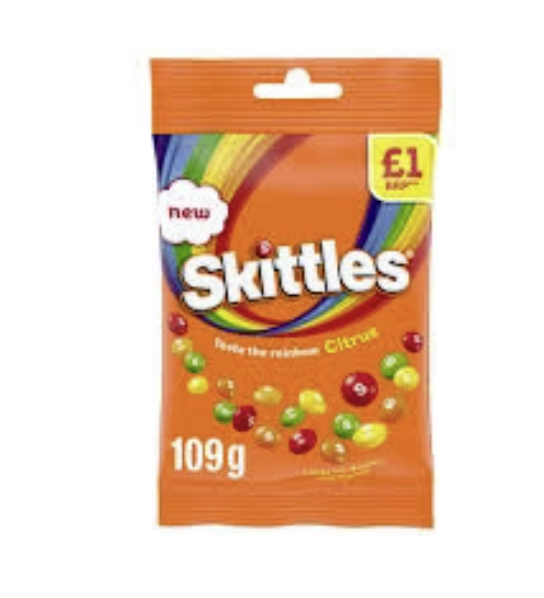 UK Skittles Citrus 109g