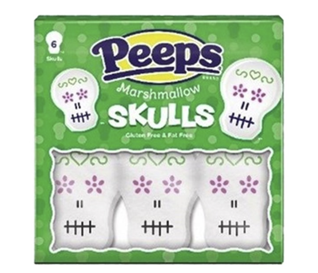US Peeps Marshmallow Skulls 6pc 85g