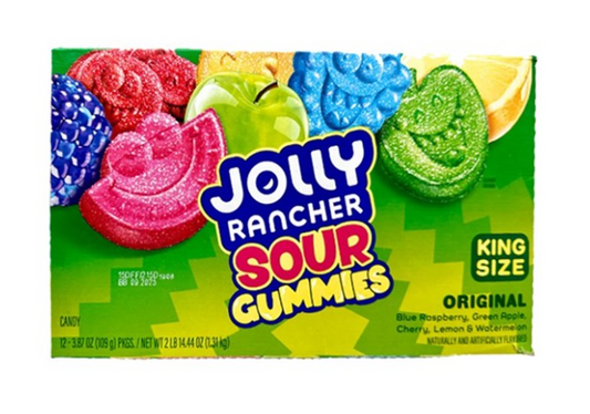 US Jolly Rancher Gummies Sours Movie Box 99g