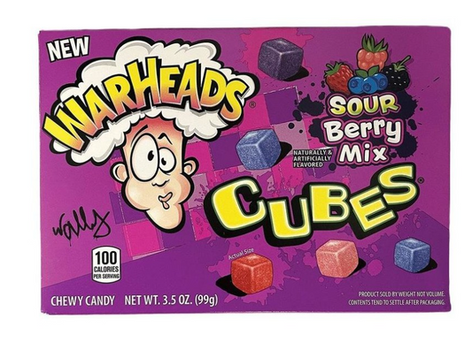 US Warheads Sour Berry Mix Cubes 113g