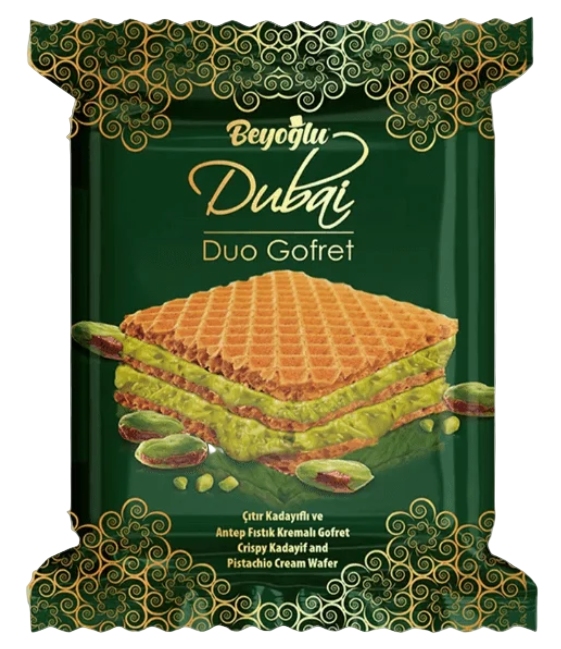 Beyoglu Dubai Duo Gofret Wafer 35g - Tom's Confectionery Warehouse