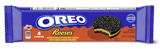 US Reese's Oreo PB Creme Chocolate Sandwich Cookies 58g