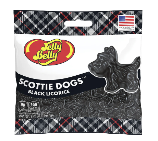 US Jelly Belly Blk Licorice Scottie Dogs 78g