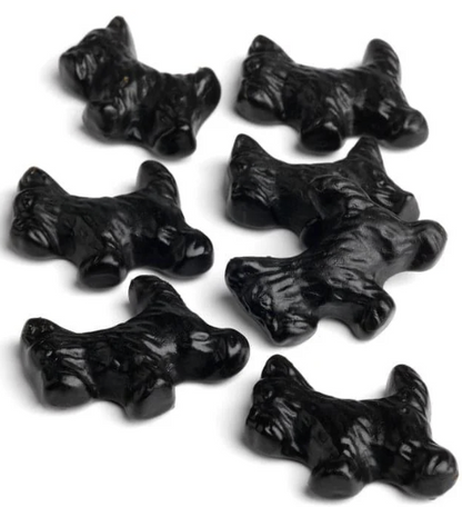 US Jelly Belly Blk Licorice Scottie Dogs 78g