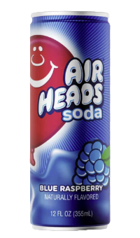 Airheads Soda Blue Raspberry 355ml - Tom's Confectionery Warehouse