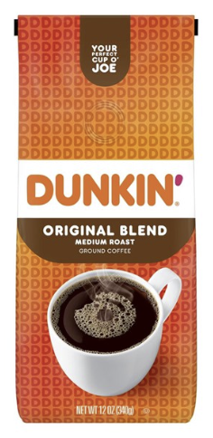 US Dunkin Original Blend Ground Coffee Bag 340g