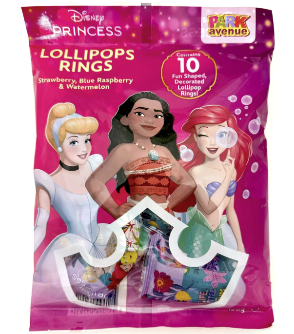 Princess Lollipop Rings 120g – Tom's Confectionery Warehouse