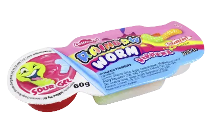 Lolliland Rainbow Worms Dipperz 60g