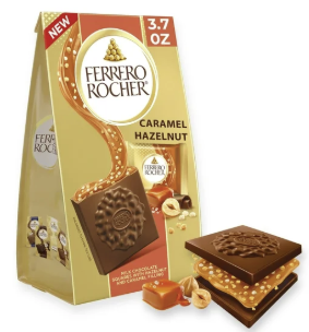Ferrero Rocher Squares Caramel 105g - Tom's Confectionery Warehouse