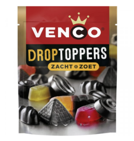Dutch Venco Droptoppers Zacht & Zoet 225gr