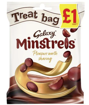 UK Mars Galaxy Minstrels Milk Chocolate Treat Bag 80g