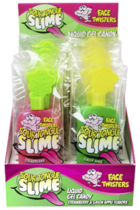Face Twisters Sour Tongue Slime Liquid Gel Candy 40g - Tom's Confectionery Warehouse