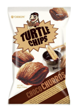 Orion Turtle Chip Choc Churros 160g