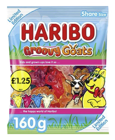 UK Haribo Groovy Goats 160g