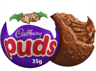 UK Cadbury Chocolate Xmas Puds 35g