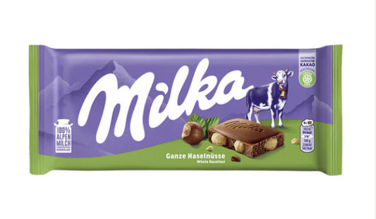 Milka Whole Hazelnut 95g - Tom's Confectionery Warehouse