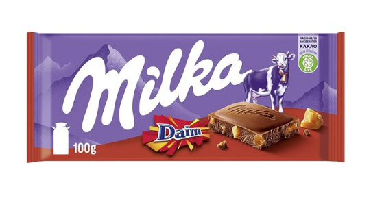 Milka Daim 100g - Tom's Confectionery Warehouse