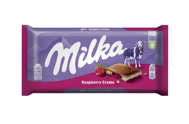 Milka Raspberry Cream 100g - Tom's Confectionery Warehouse