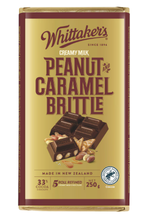 Whittakers Peanut and Caramel Brittle Block 250g