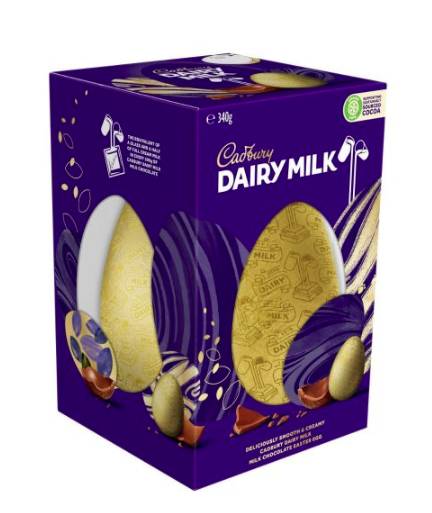 Cadbury Easter Dairy Milk Deluxe Egg 340g - Tom's Confectionery Warehouse