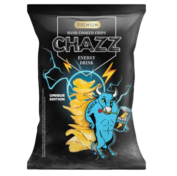 Chazz Premium Potato Chips Blue Bull 90g