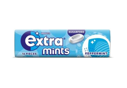 Wrigley's Extra Peppermint Mints Roll 16pcs - Tom's Confectionery Warehouse