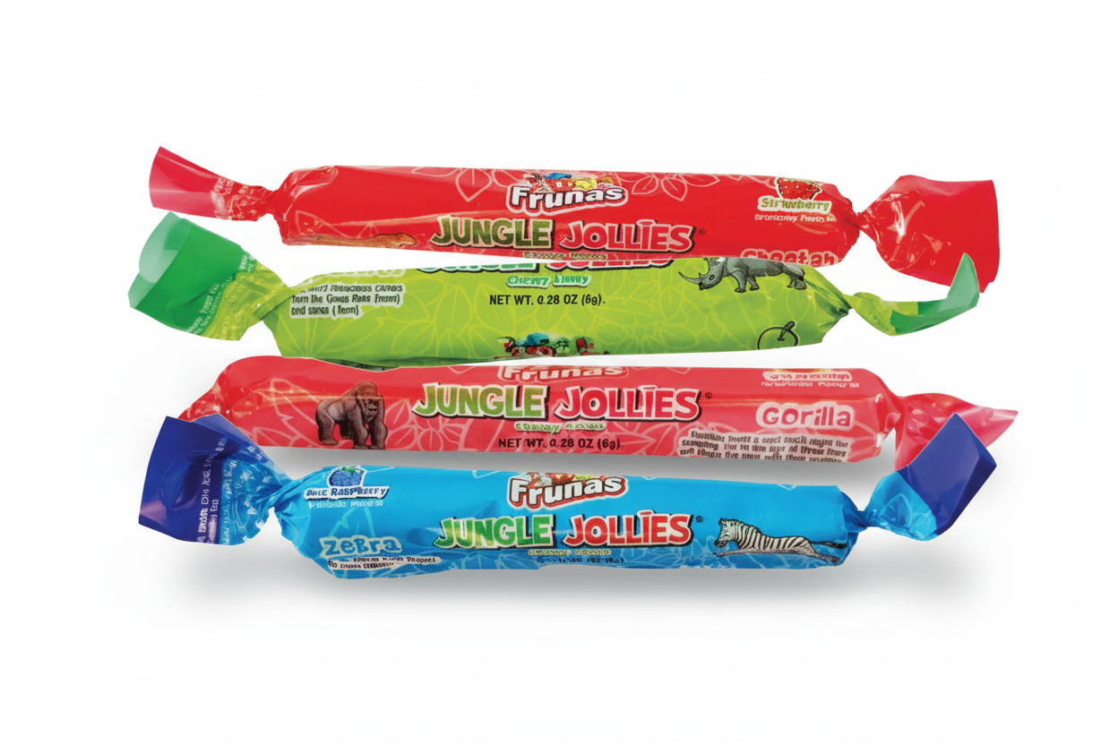 Frunas Jungle Jollies Chewy Candy 8g - Tom's Confectionery Warehouse