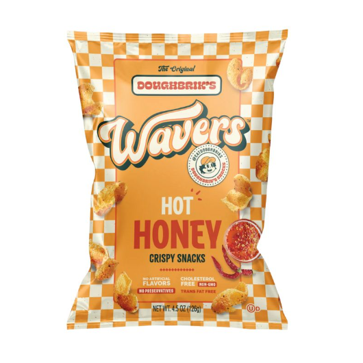 US Doughbrik's Wavers Hot Honey Crispy Snacks 126g