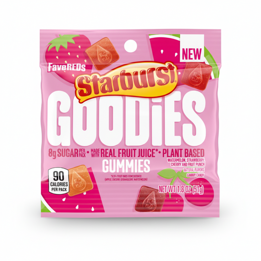 Starburst Goodies Gummies FaveReds 51g