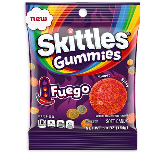 US Skittles Gummies Fuego 164g