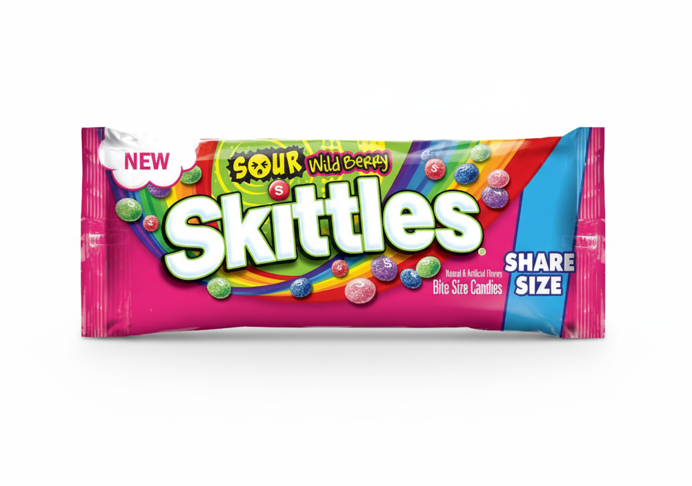 US Skittle Sour Wild Berry Share Size 93.6g