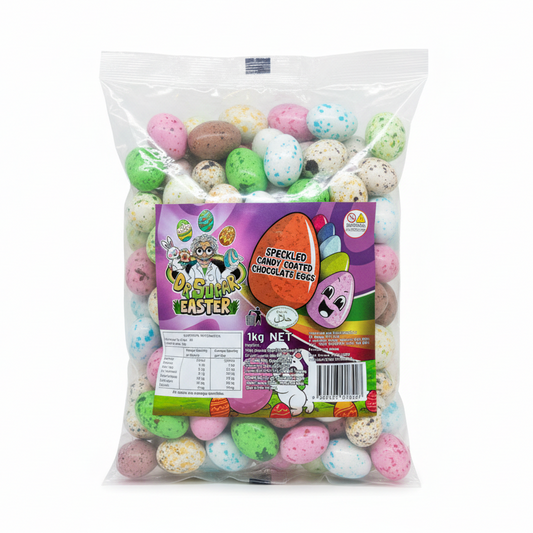 Dr Sugar Spreckled Candy Coated Chocolate Eggs 1kg