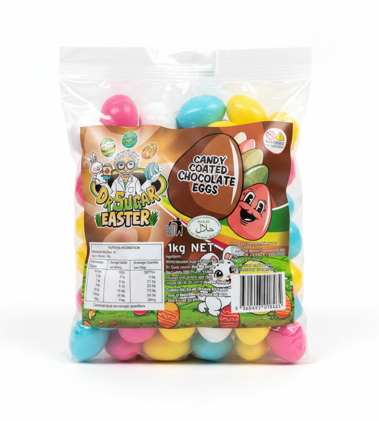 Dr Sugar Candy Coated Chocolate Eggs 1kg