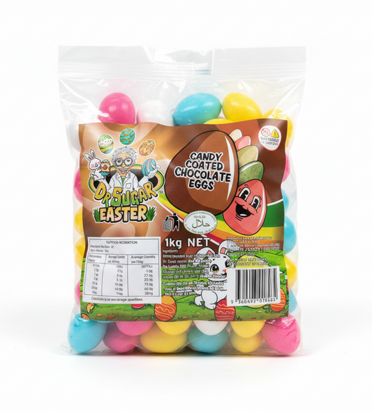 Dr Sugar Candy Coated Chocolate Eggs 1kg