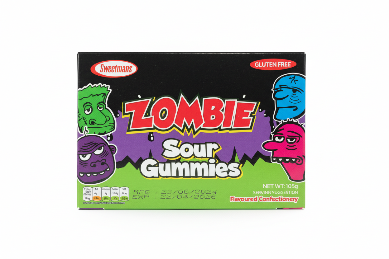 Zombie Sour Gummies Theatre Box 105g