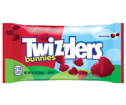 US Twizzlers Easter Bunnies Cherry 59g