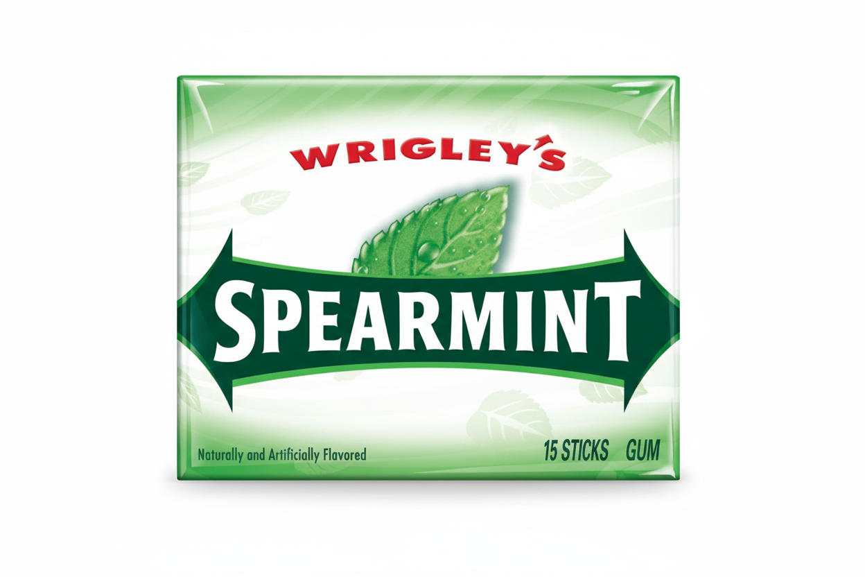 Wrigley's Spearmint Gum 15 Sticks