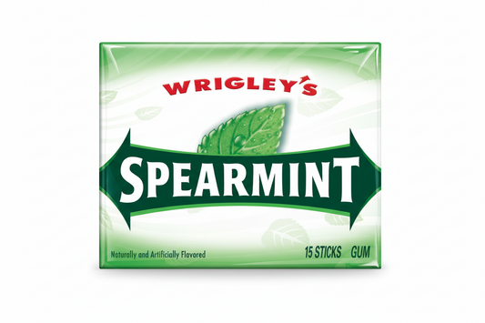Wrigley's Spearmint Gum 15 Sticks